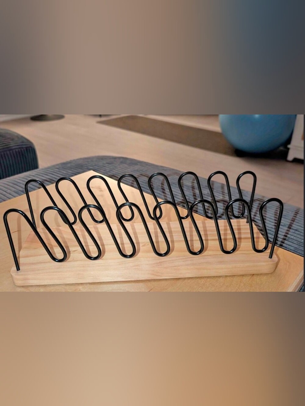 Wooden Baseball Cap Organizer